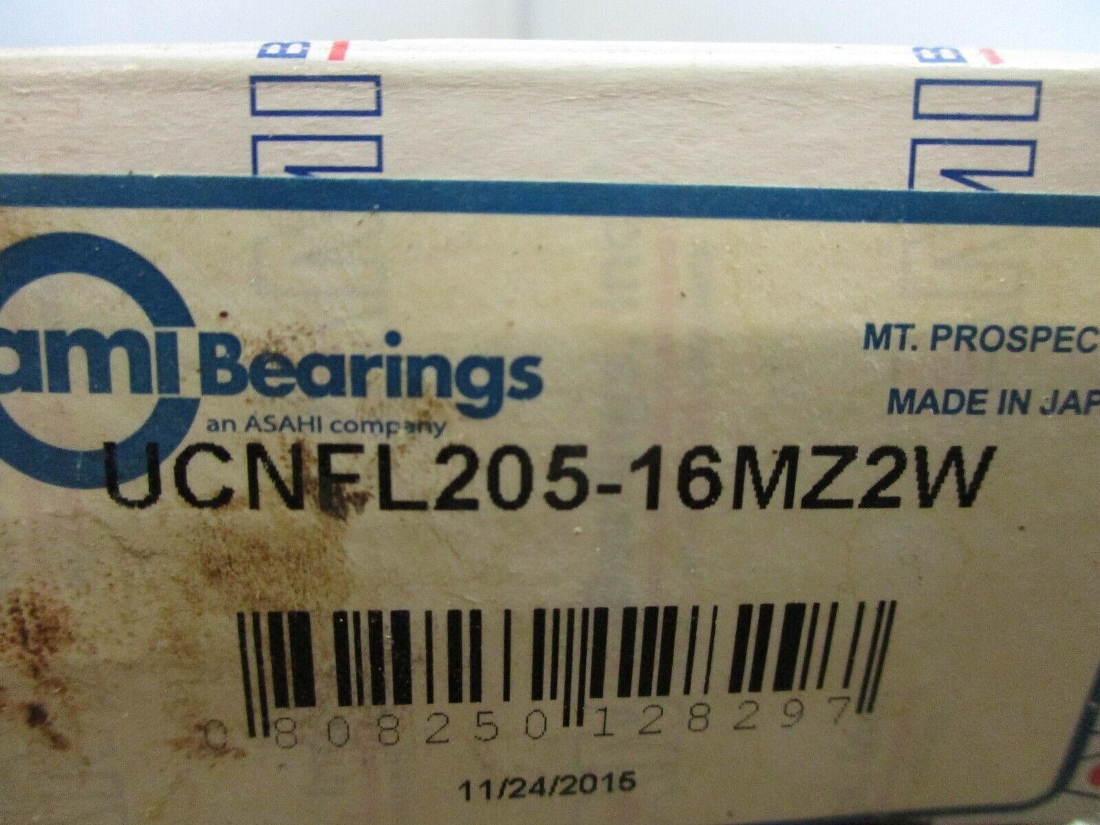 AMI Flange Ball Bearing UCNFL205-16MZ2W New Surplus