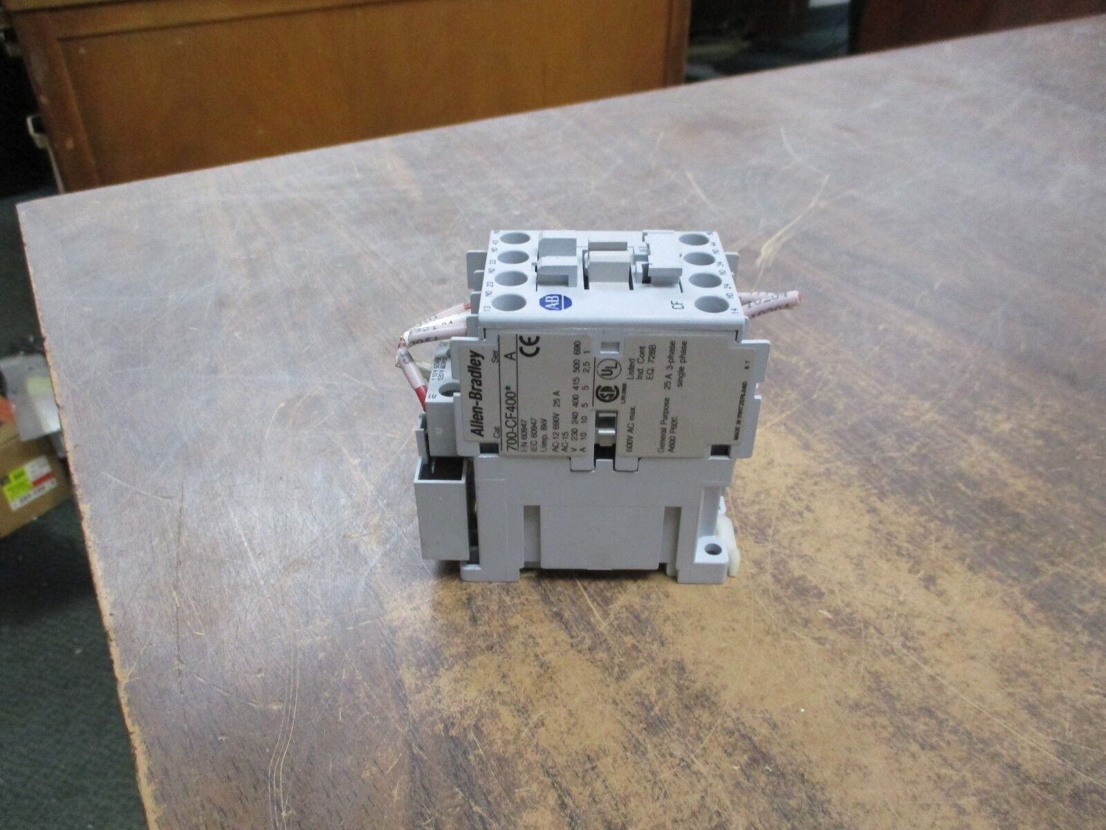 Allen-Bradley Control Relay 700-CF400* 20A 600V 120V Coil w/ Surge Suppressor