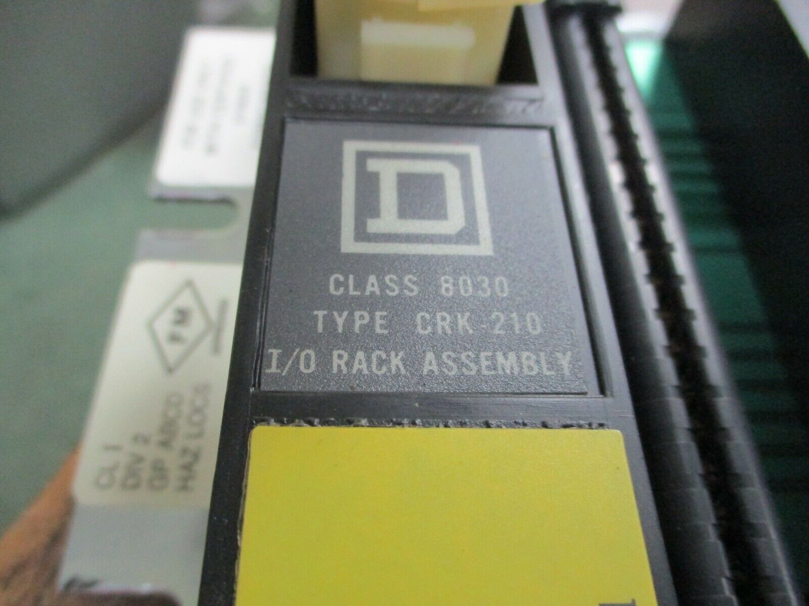 Square D I/O Rack Assembly 8030 CRK-210 Ser. B Used
