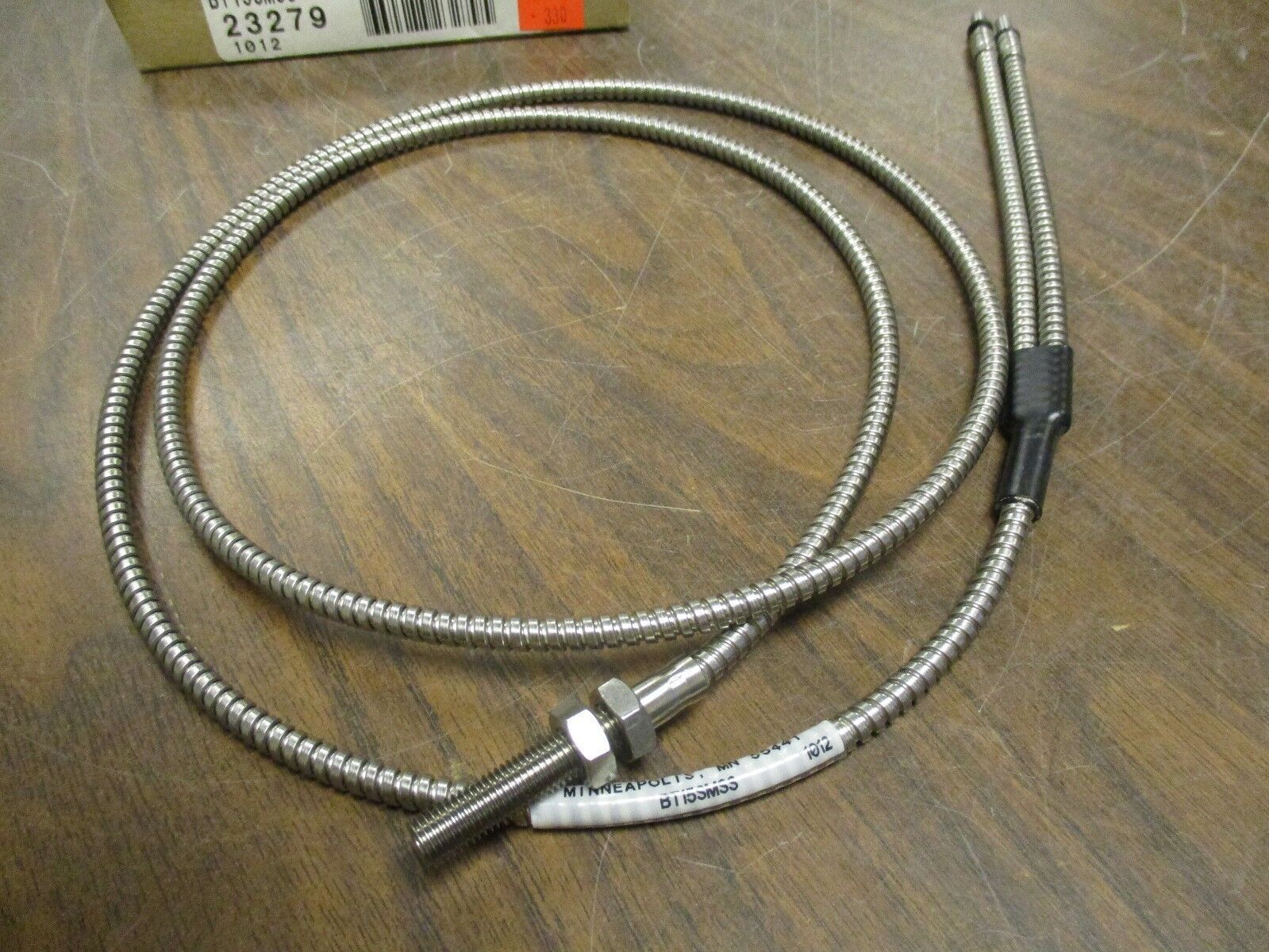 Banner Fiber Optic Cable BT15SMSS Sensing End Trip 1.6mm Diameter New Surplus
