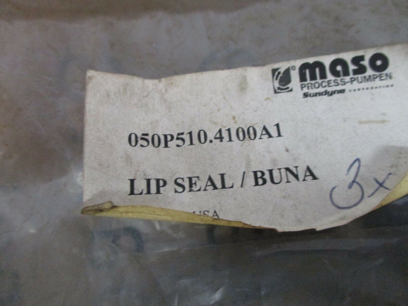 Maso Lip Seal 050P510.4100A1 *Lot of 3* New Surplus