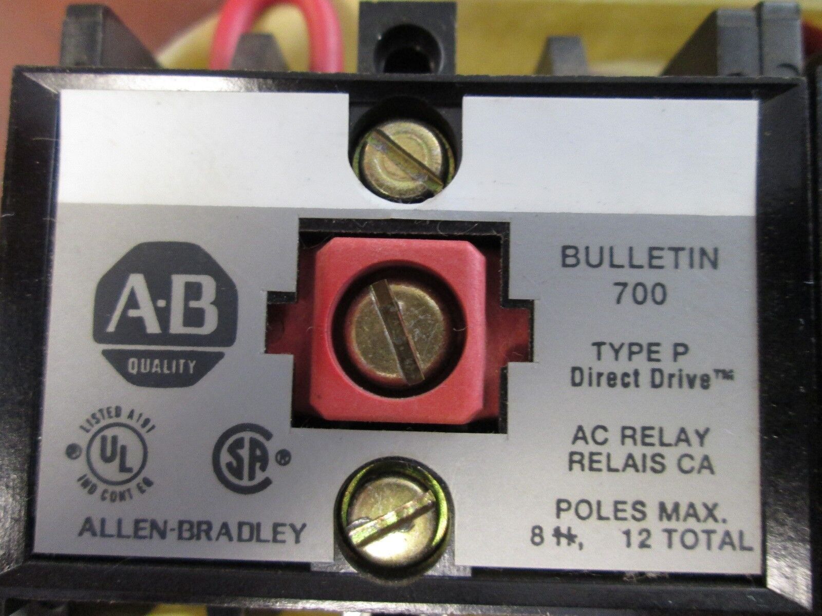 Allen-Bradley Relay 700-P400A1 115-120V Coil *Lot of 2* Used