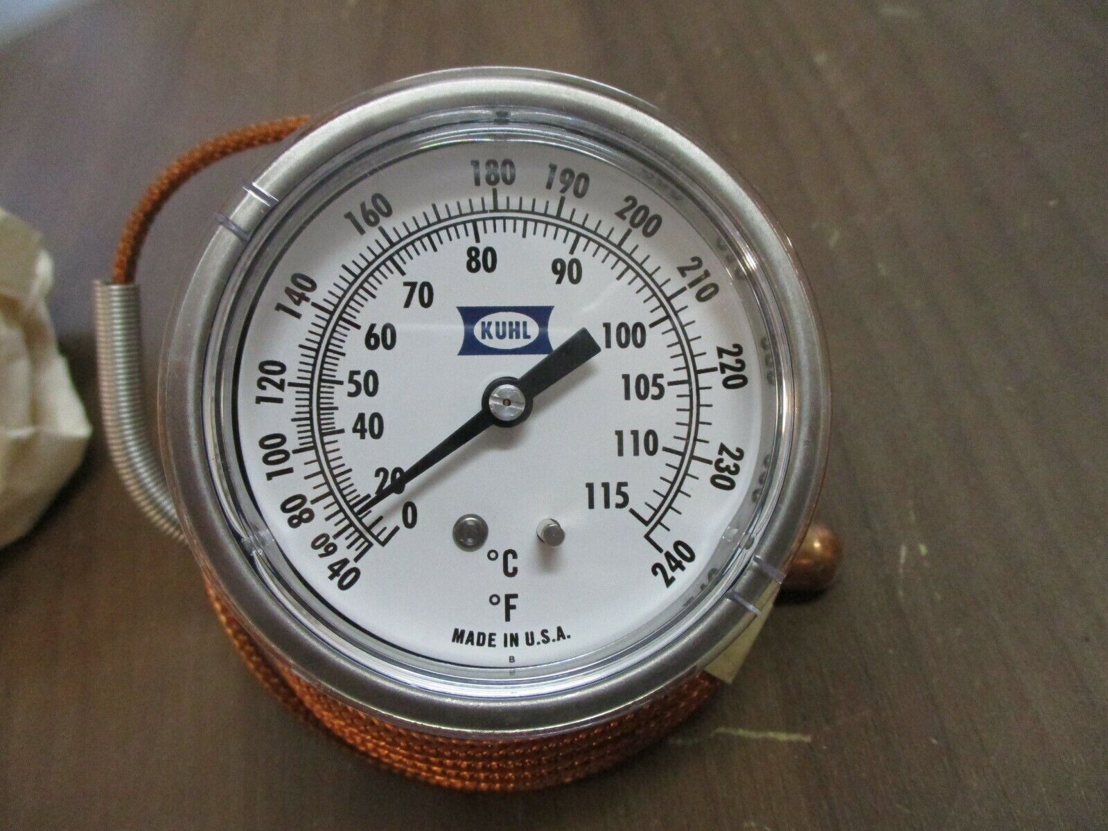 Kuhl Thermometer Range: 40-240°F New Surplus