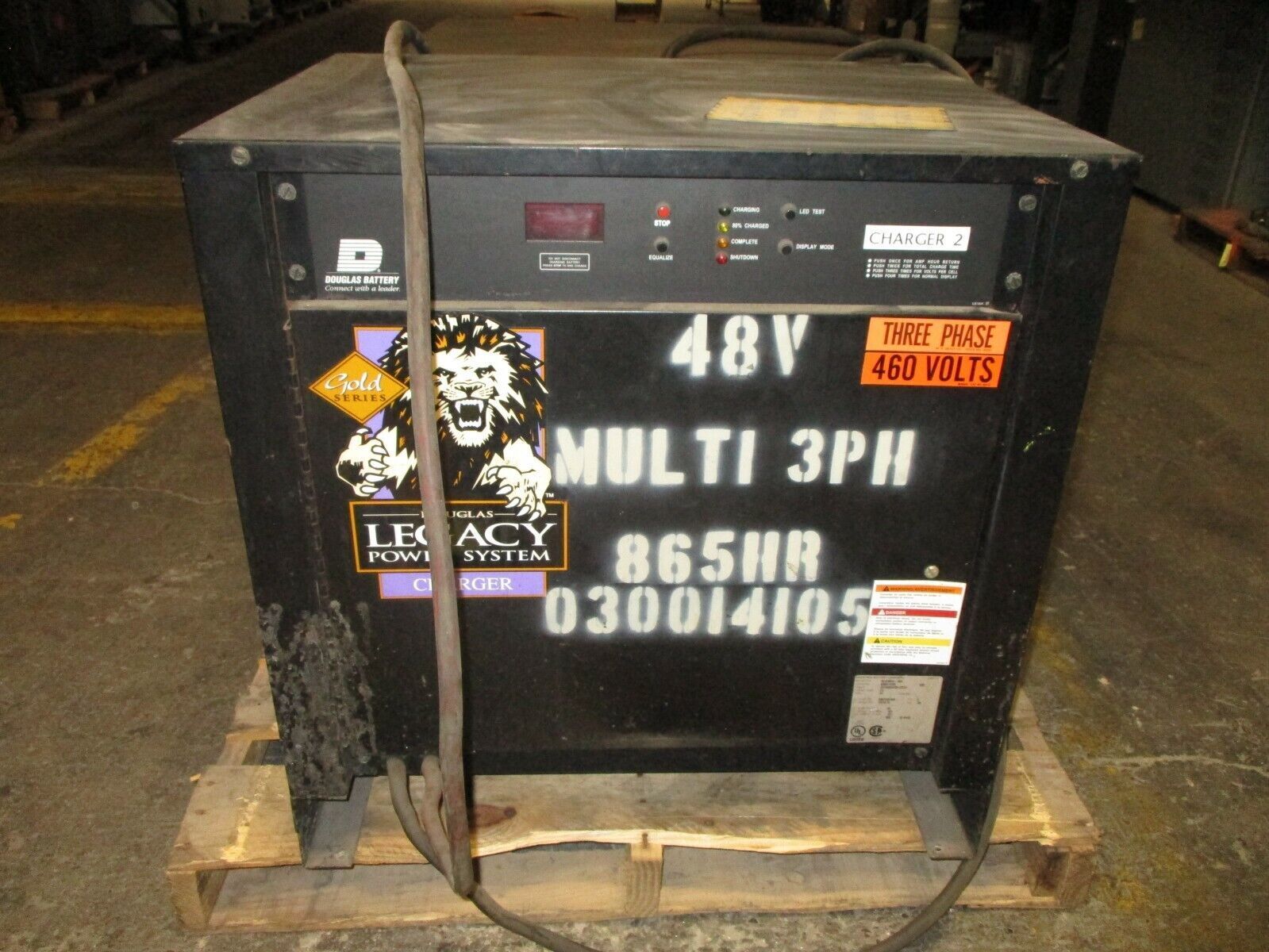 Douglas Gold Series Legacy Power System Battery Charger DLG3B24-865 865AH Used