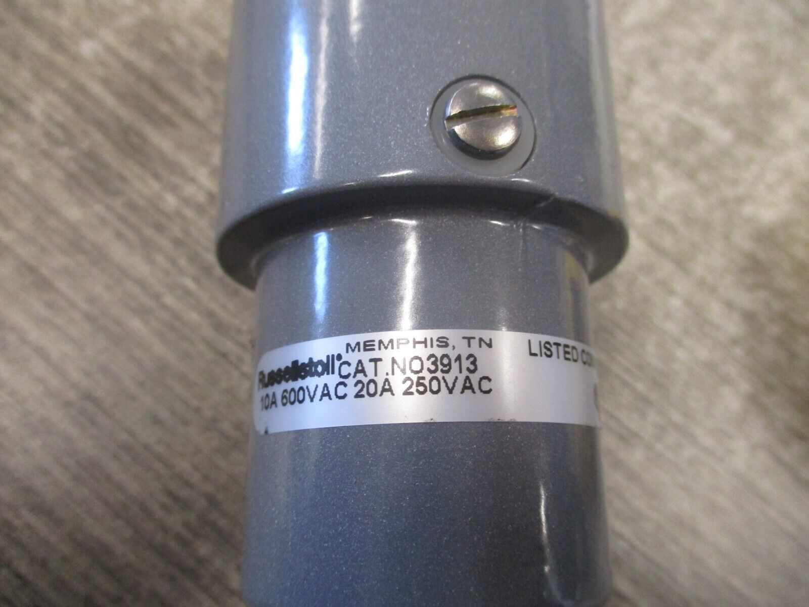 Thomas & Betts Russellstoll Connector 3913 10A@600V 20A@250V 3W 2P New Surplus