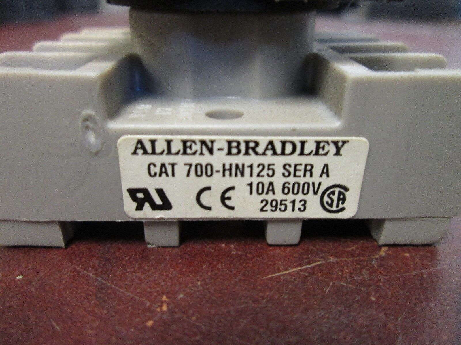 Line Electric Relay MKHL2C 120VAC w/ Base Used