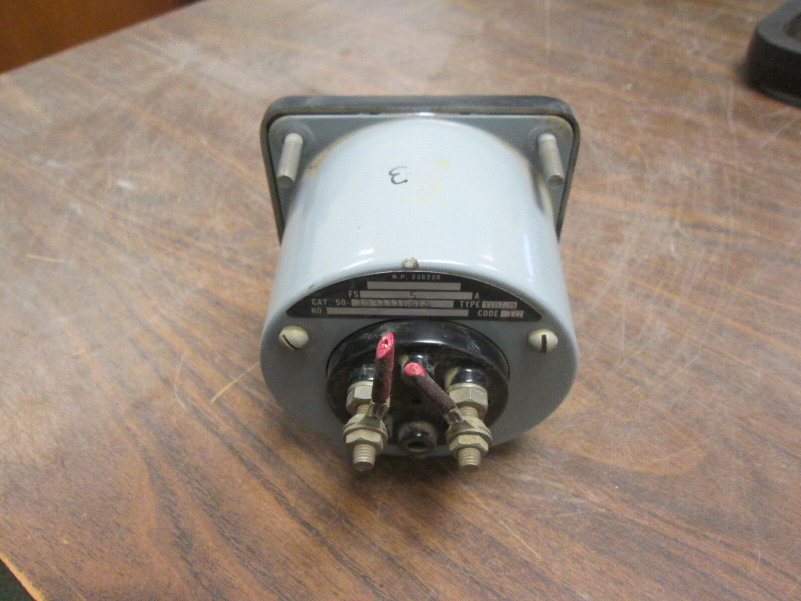 GE DC Ammeter 50-103111LSLS Range: 0-5A Used