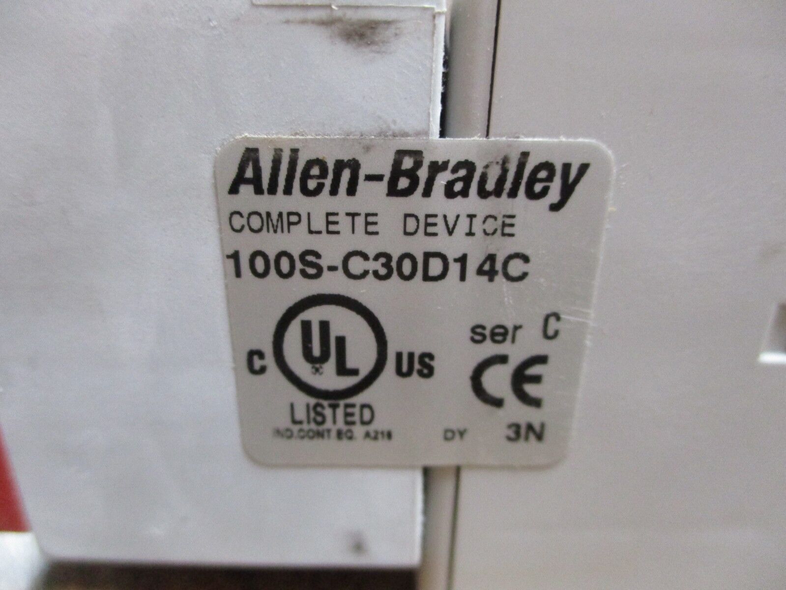 Allen-Bradley Safety Contactor 100S-C30D14C 120V Coil 55A 600V Used