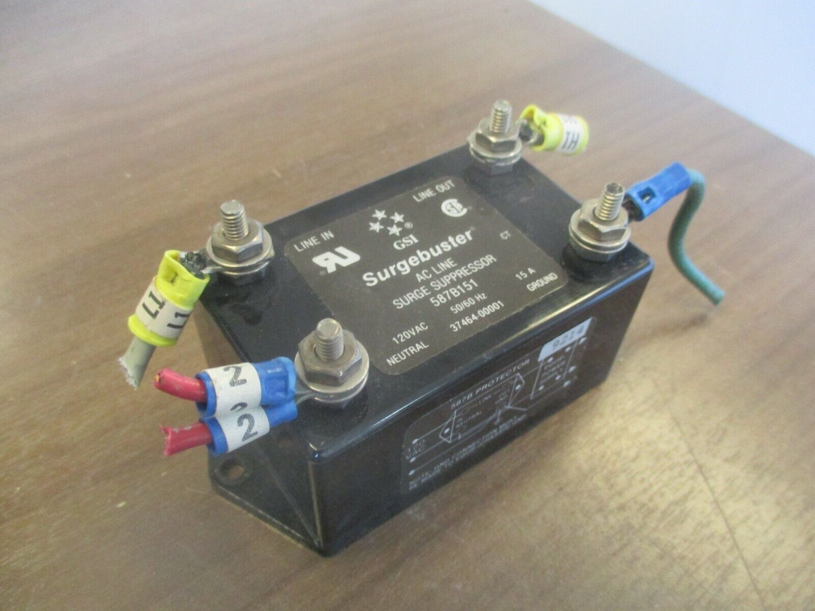 GSI Surgebuster Surge Suppressor 587B151 120V 50/60Hz 15A Used