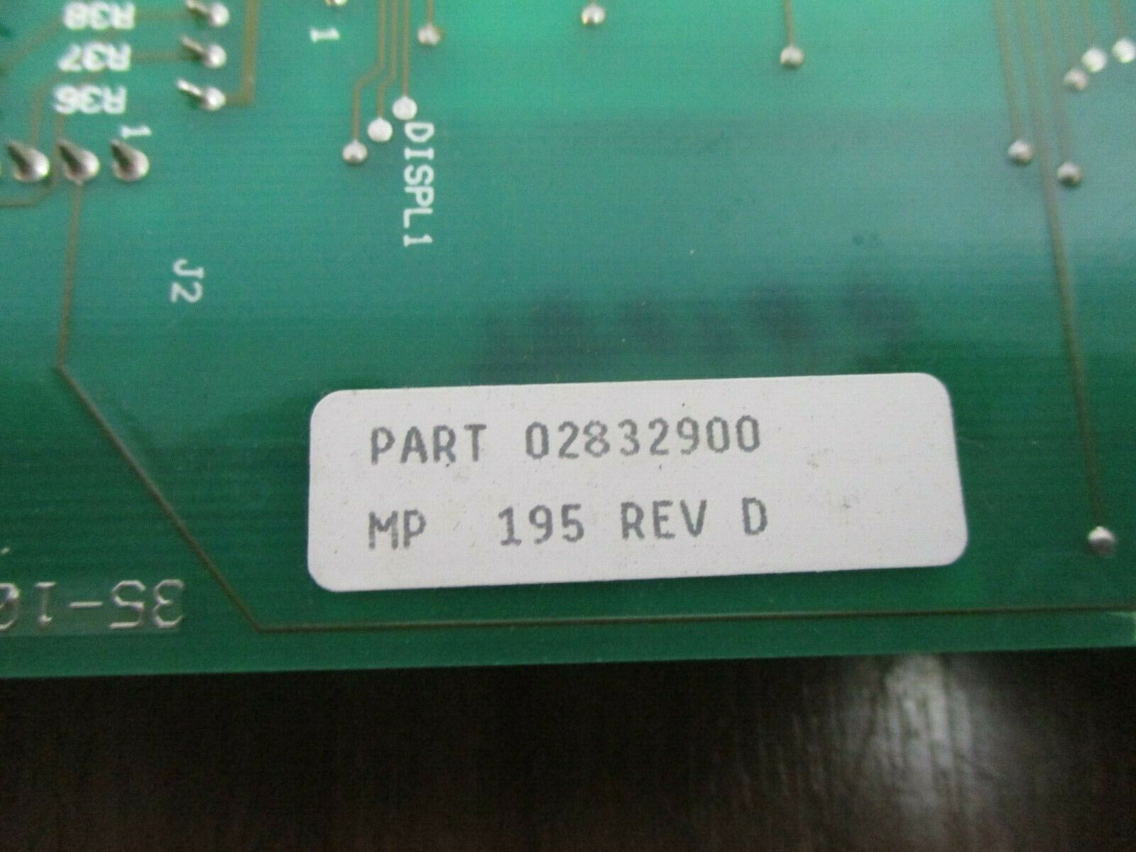 Graham Digital Display Board 02832900 Rev. D Used