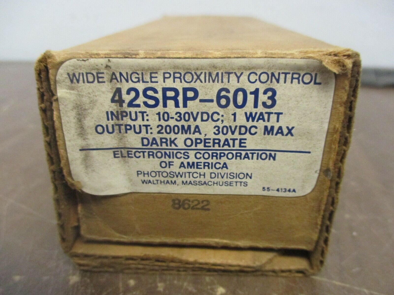 Electronics Corporation Wide Angle Proximity Control 42SRP-6013 Dark Operate