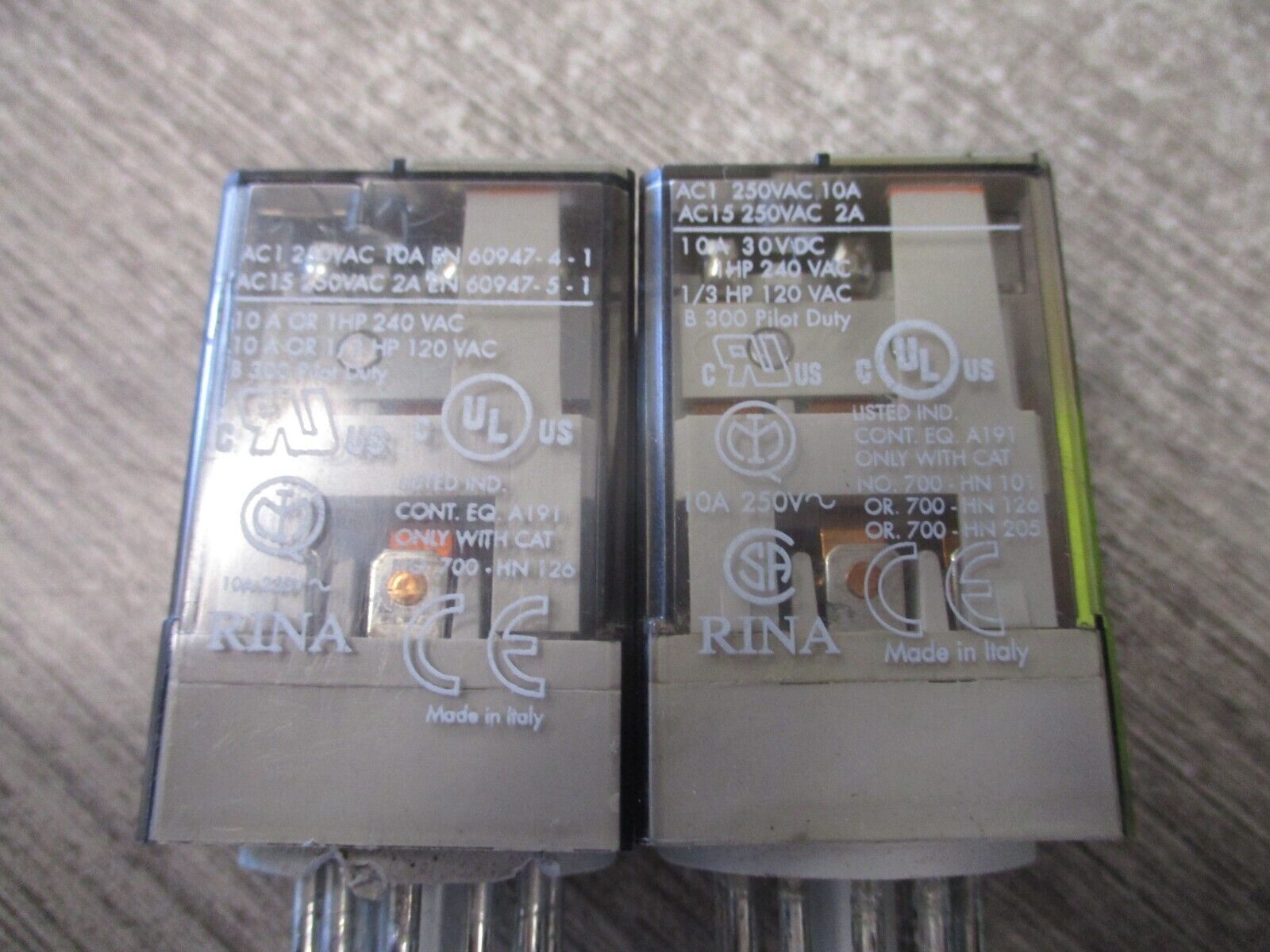 Allen-Bradley Relay 700-HA33A1-4 Ser.D 120V Coil Lot of 2 Used