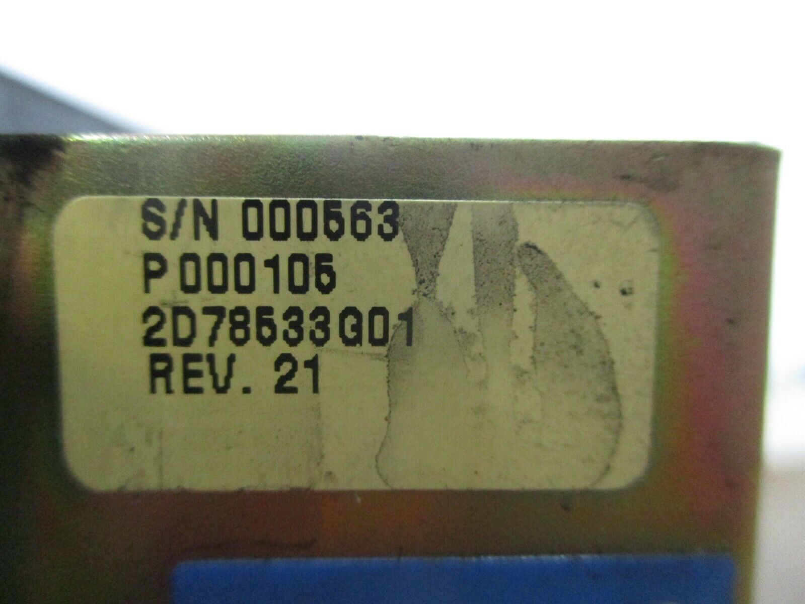 Cutler-Hammer IQ Data Power Monitor 2D78533G01 Rev. 21 *Missing Ground Screw*