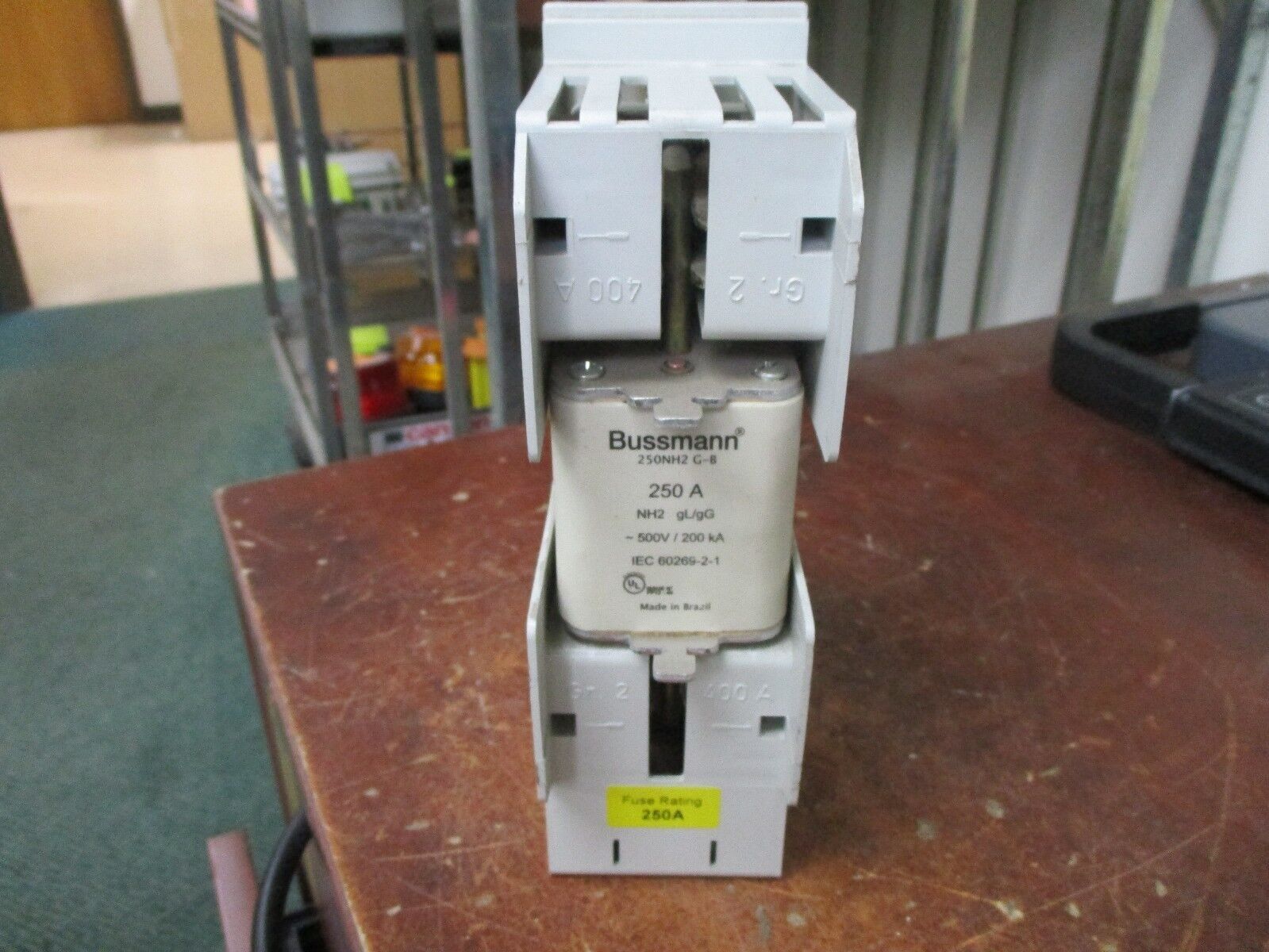 Bussmann Fuse W/ Fuseholder 250NH2 G-B 250a 500v 200kA Used