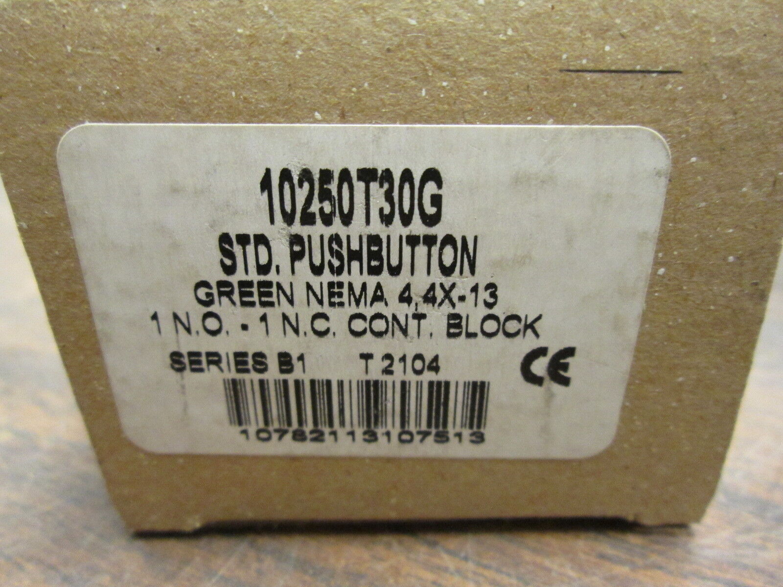 Cutler-Hammer STD Pushbutton 10250T30G 1N.O.-1N.C. Type 4, 4X-13 Green New Surpl