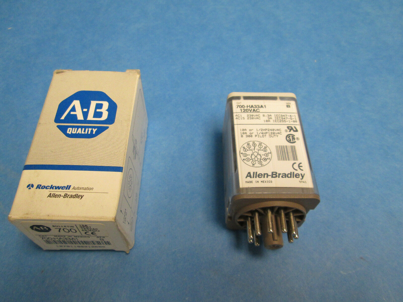 Allen-Bradley Relay 700-HA33A1, 10A 120VAC 50/60Hz New In Box!!!
