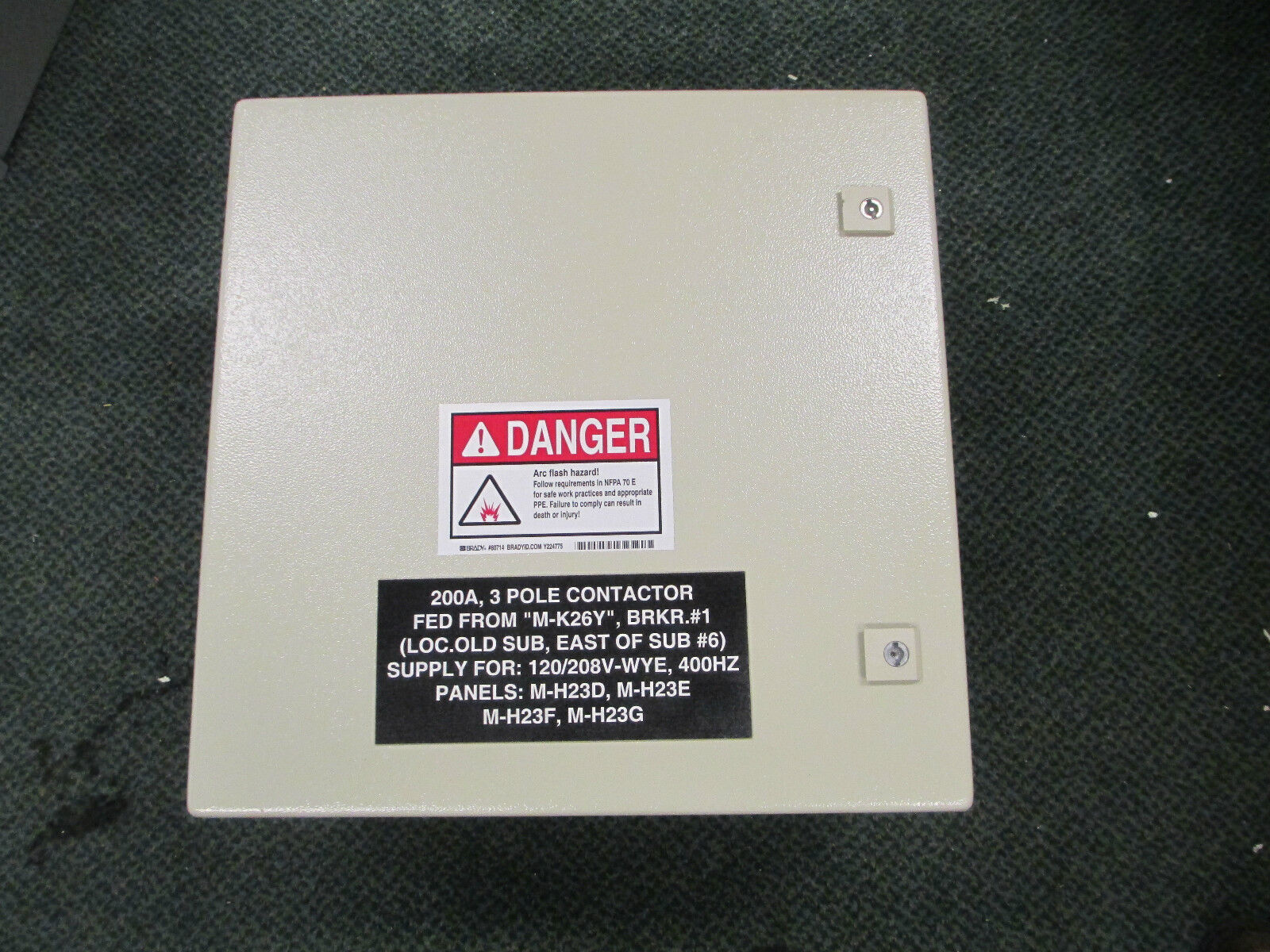 Siemens Sirius Contact, 3RT1064-6 ...6, 200A 600V, 20"x20"x12" Nema 4 Enclosure