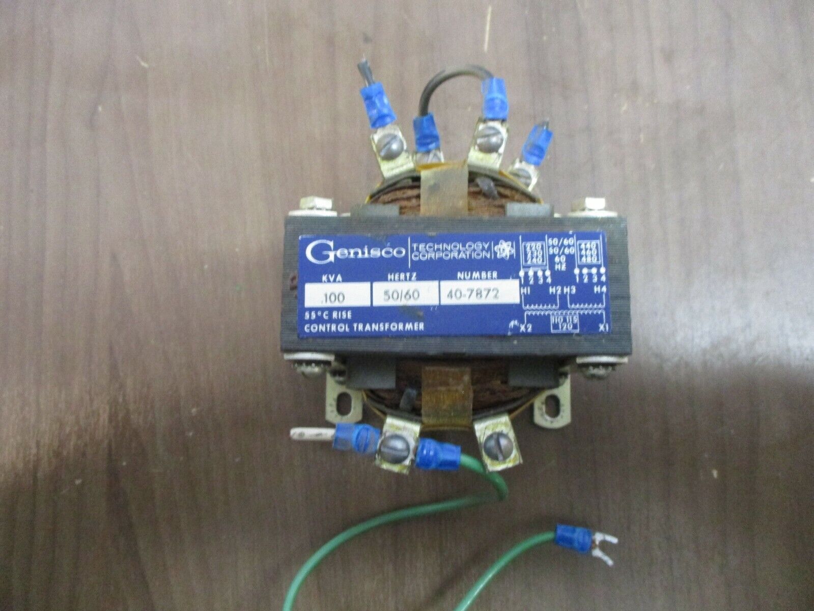 Genisco Control Transformer 40-7872 0.100kVA Pri: 240/480V Sec: 120V 50/60Hz