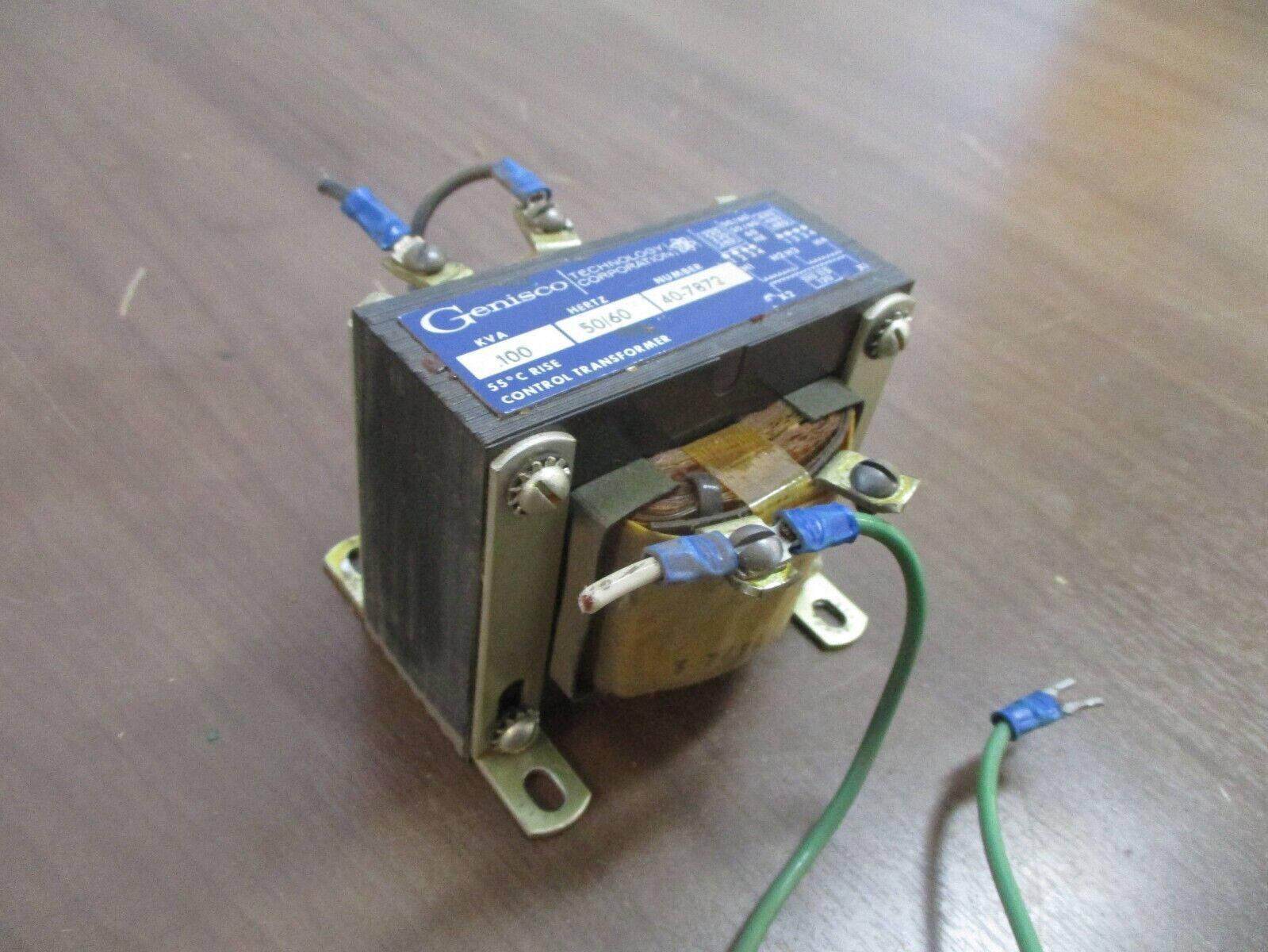 Genisco Control Transformer 40-7872 0.100kVA Pri: 240/480V Sec: 120V 50/60Hz