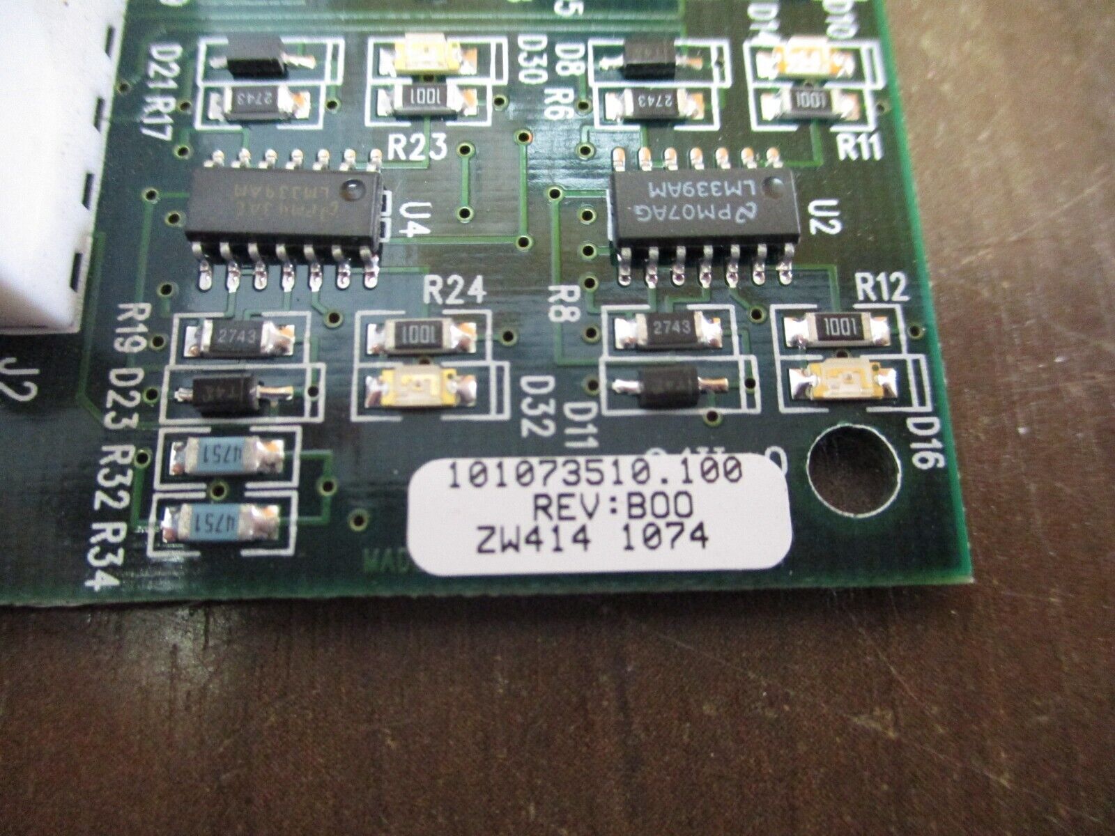 Eaton Fan Fail Detector Board 101073510.100 Rev: B00 Used