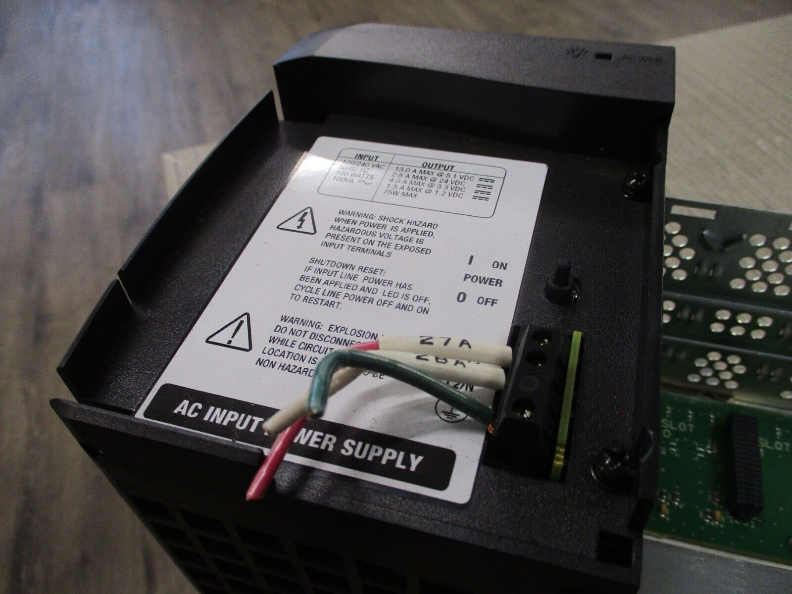 Allen-Bradley ControlLogix 13-Slot Chassis w/Power Supply 1756-A13/1756-PA75 Use