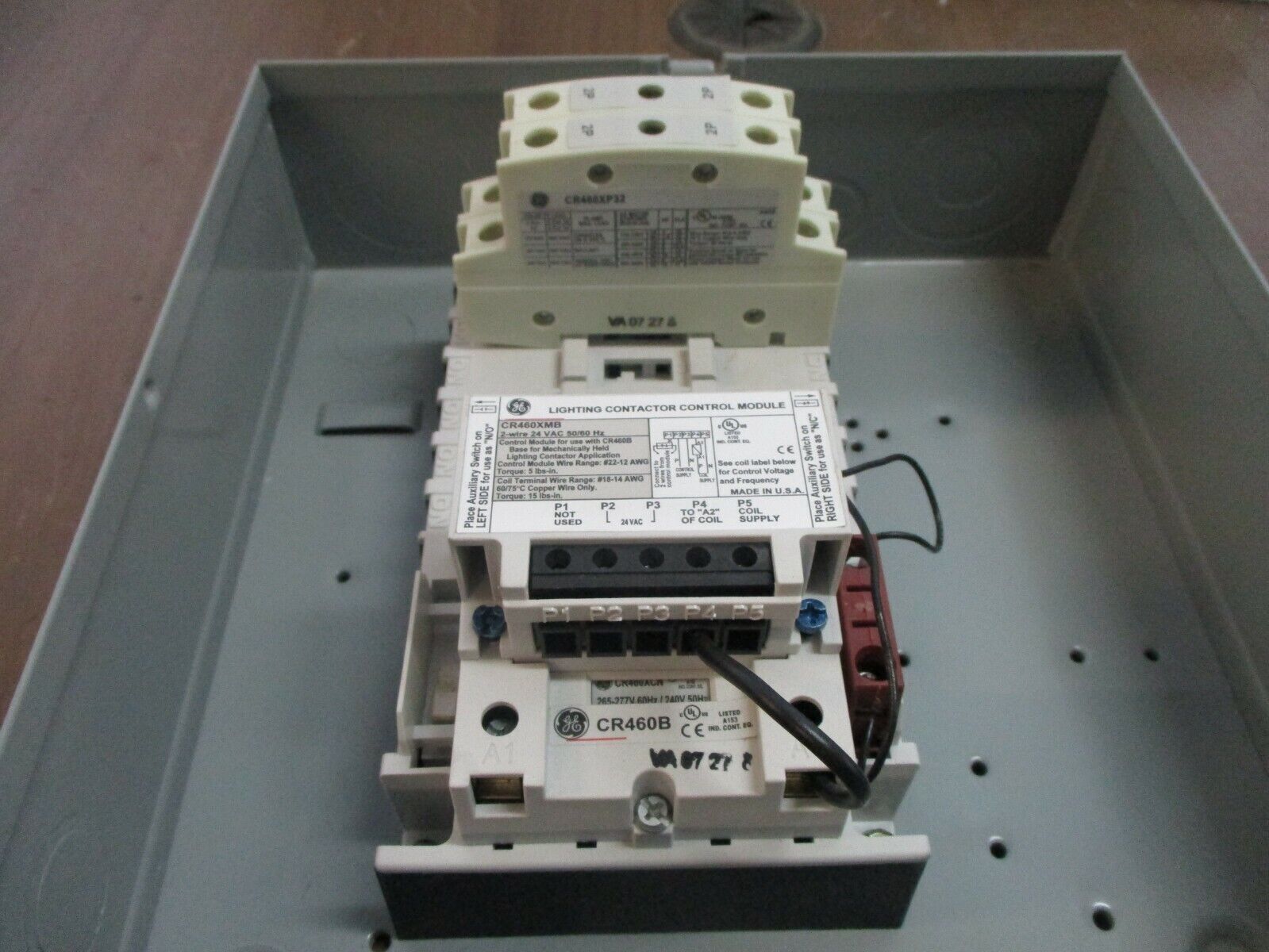 GE Enclosed Mechanically Held Lighting Contactor CR463M20BNA10A0 265-277V Coil