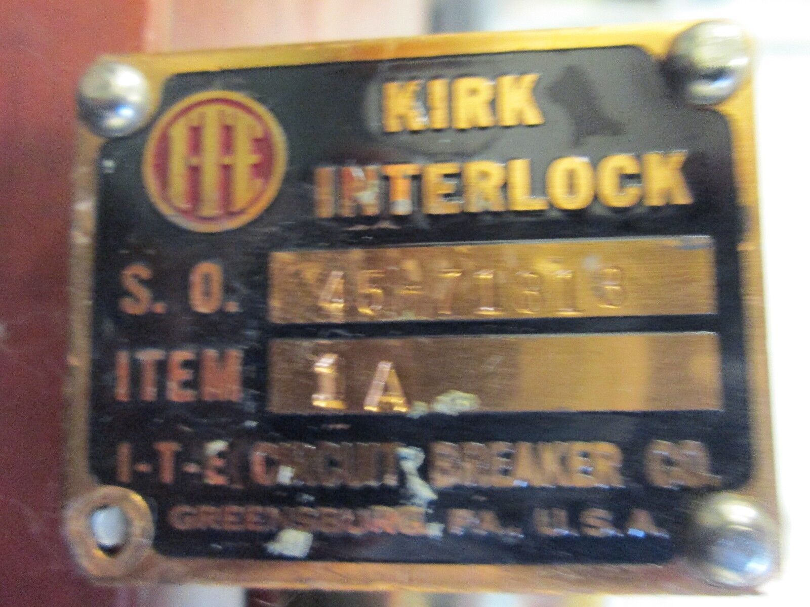 Kirk Interlock 45-71813 Stab Length: 2" to 2-3/4" Used