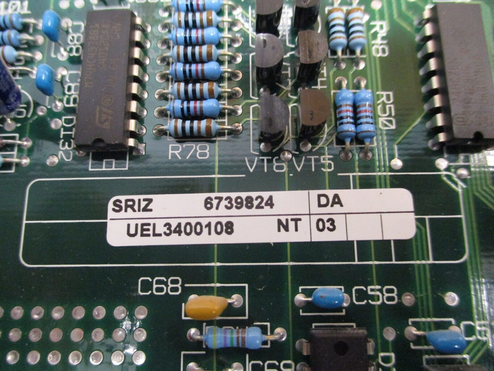 Merlin Gerin SRIZ PCB 6739824 Used