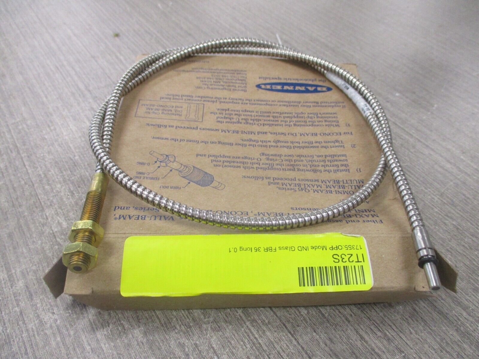 Banner Opposed Mode Individual Glass Fiber IT23S 36" Long New Surplus