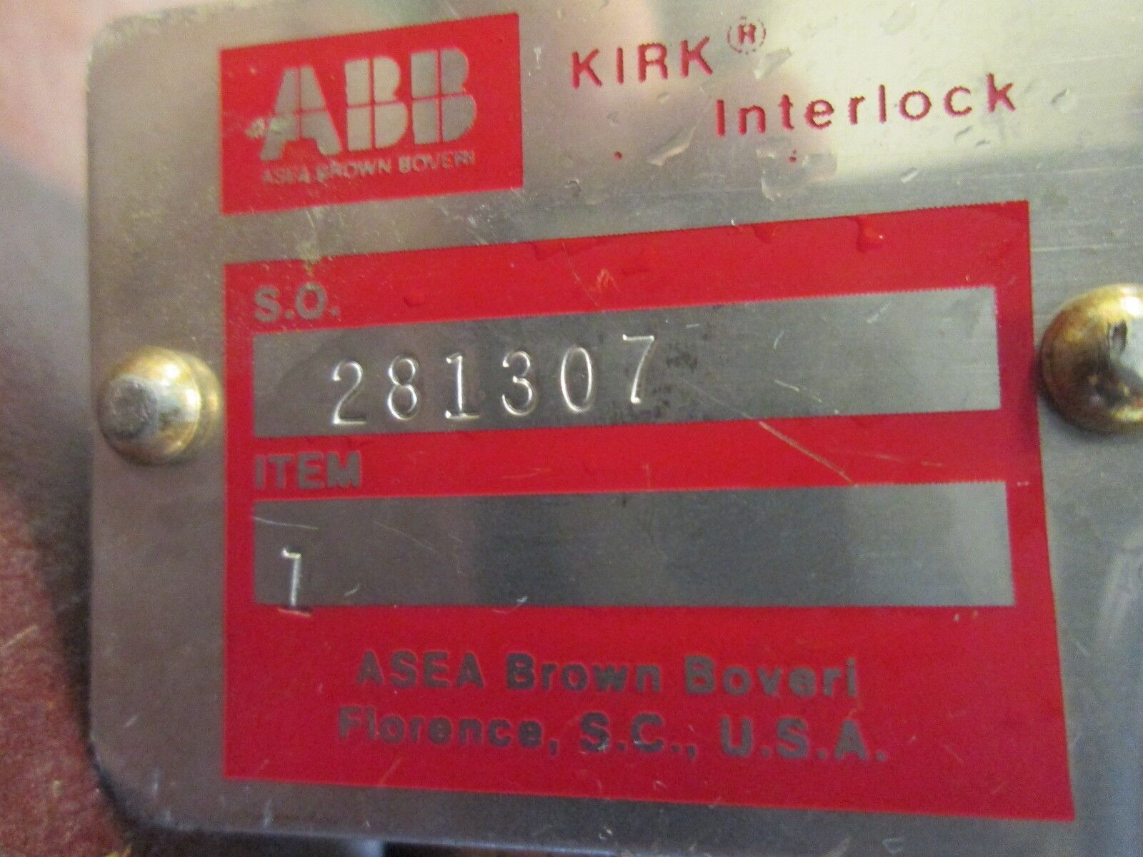 Kirk Interlock 281307 Stab Length: 3/8" to 1-1/8" Used