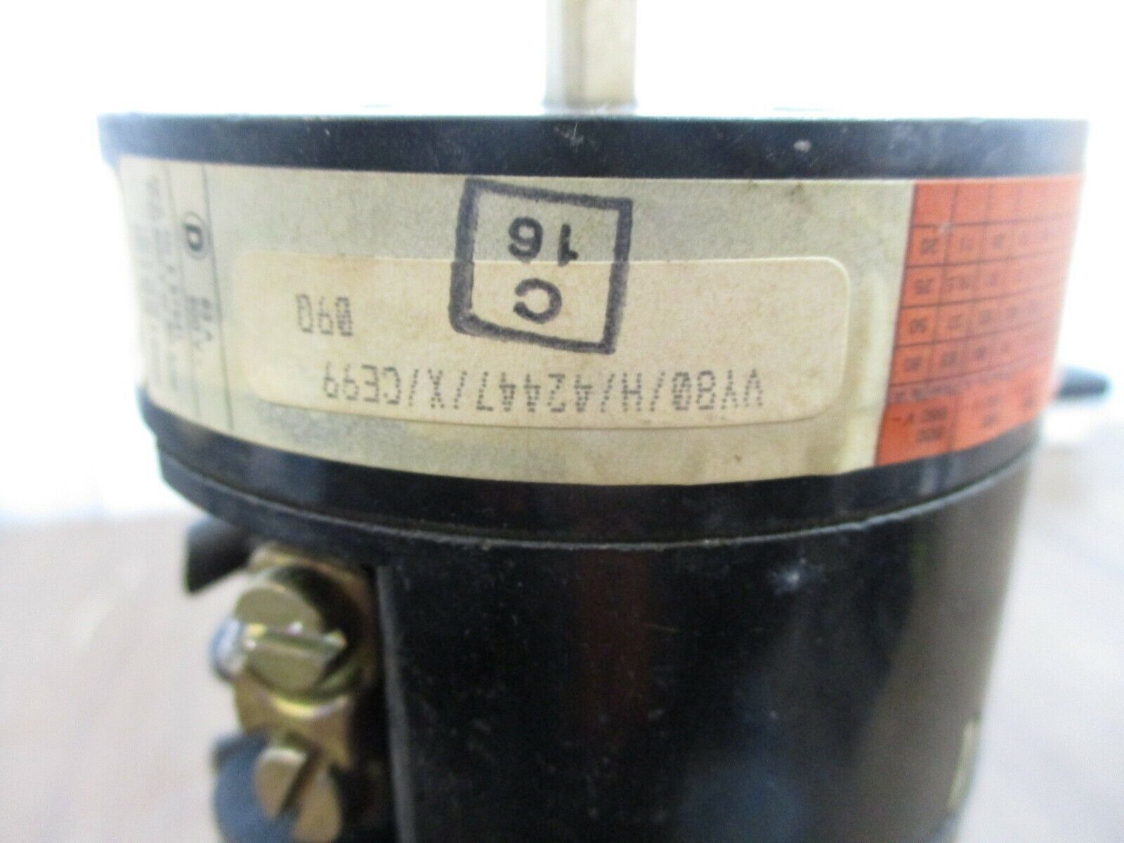 Entrelec I-80 Rotary Switch VY80/H/42447/X/CE99 80A 600V 3Ph *No Handle* Used