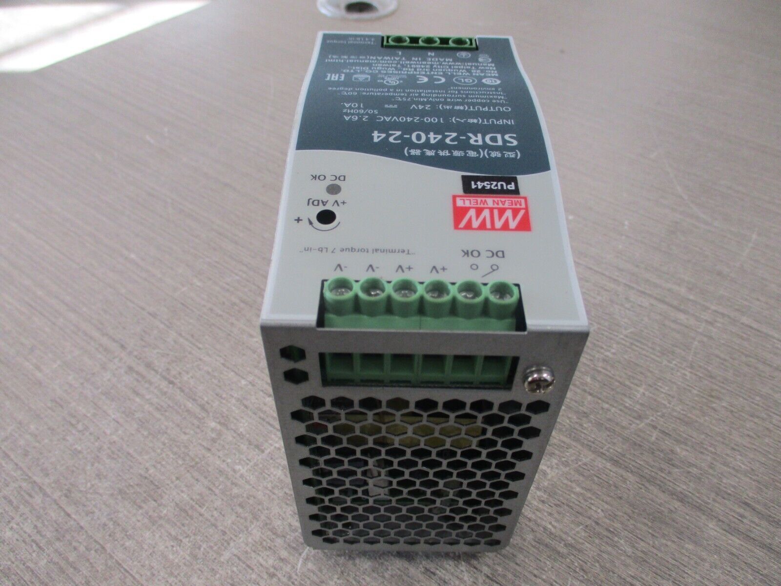 Mean Well Power Supply SDR-240-24 Used