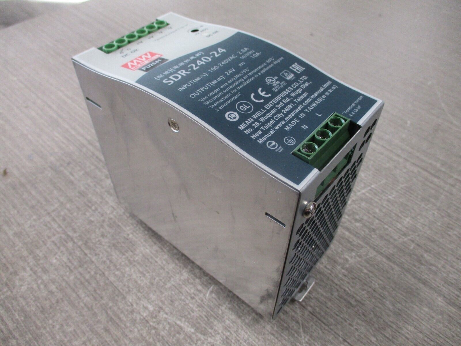 Mean Well Power Supply SDR-240-24 Used