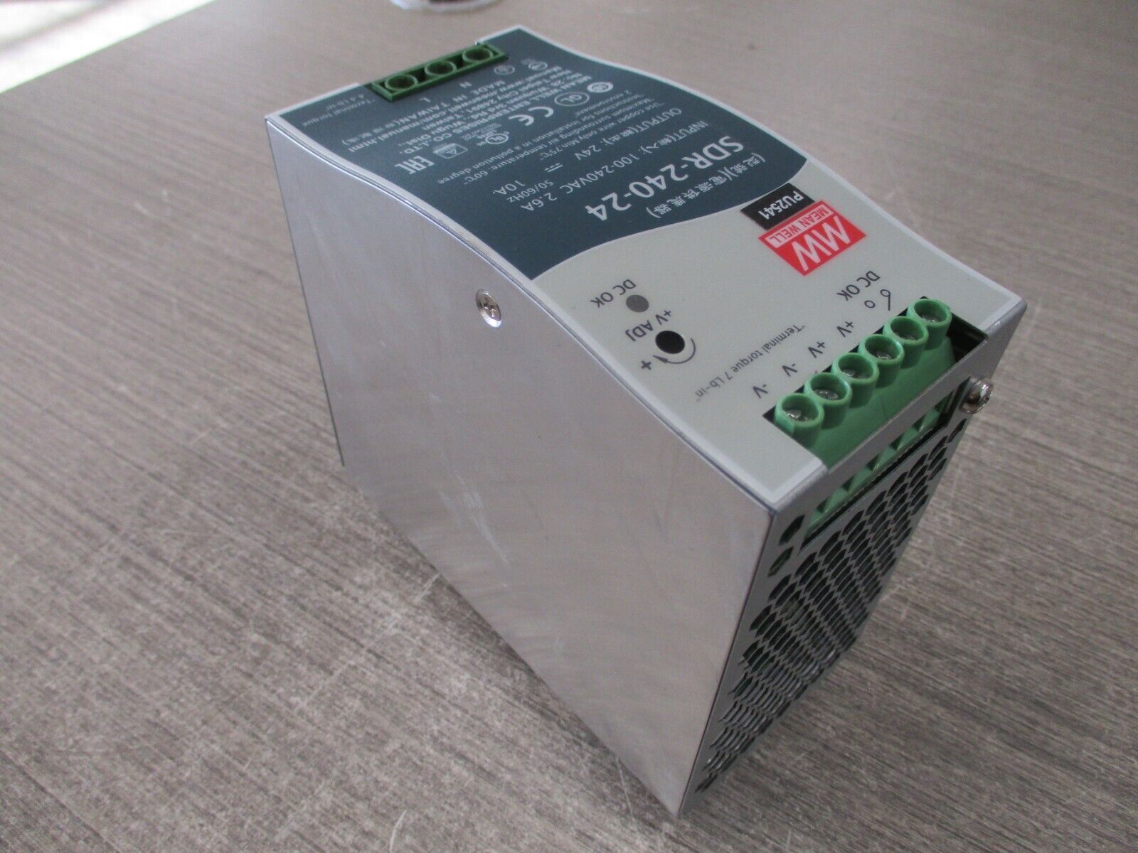 Mean Well Power Supply SDR-240-24 Used
