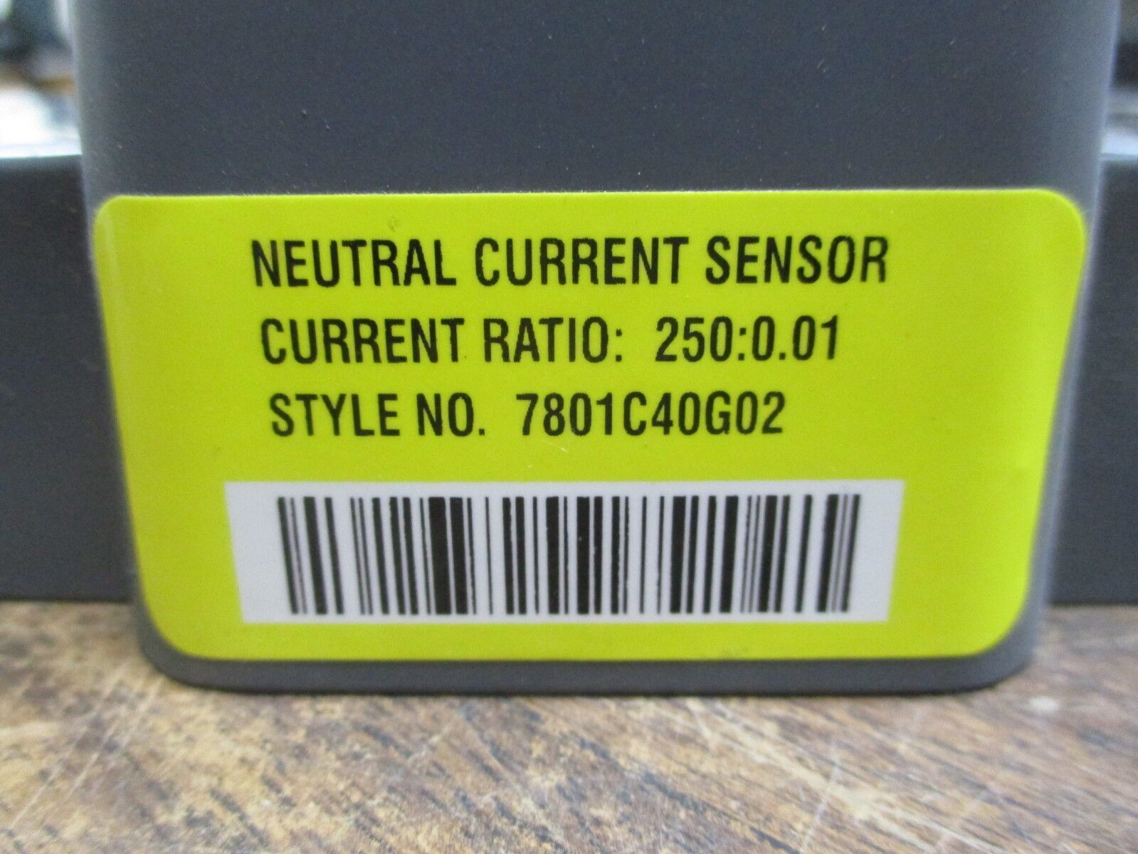 Cutler-Hammer Neutral Current Sensor 7801C40G02 Ratio 250:0.01A Used