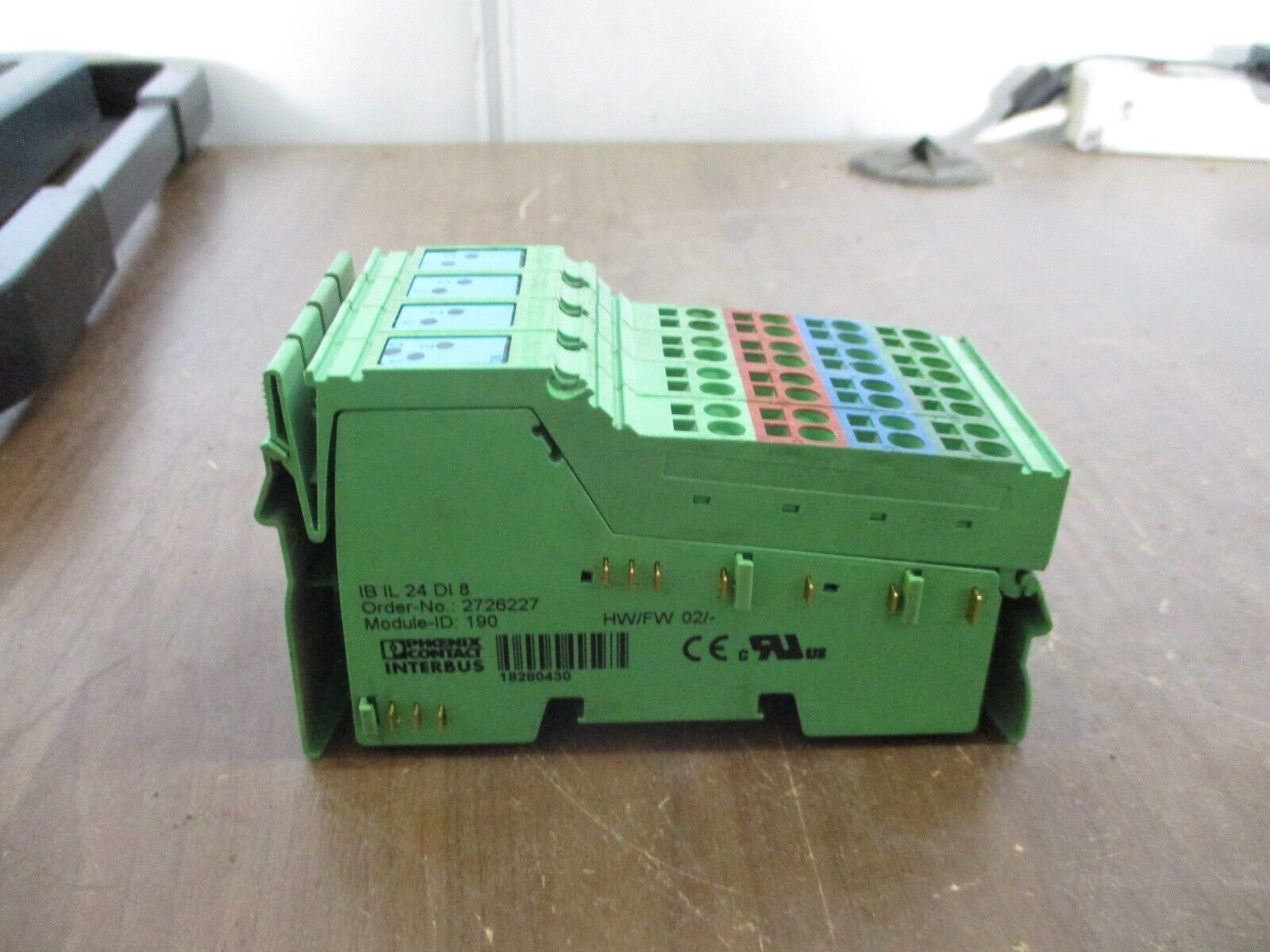 Phoenix Contact IBIL24DI8 Interbus Coupler 2726227 HW: 02 Used