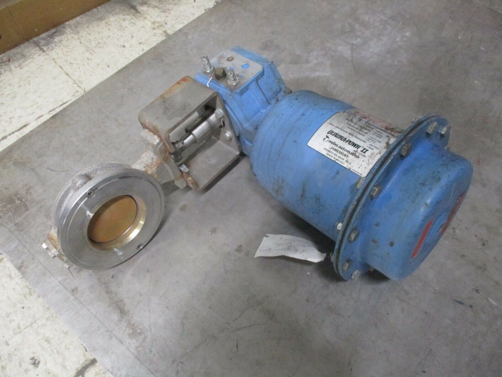 Neles-Jamesbury Quadra-Powr II Actuated Valve QP3C/M 100PSIG Used