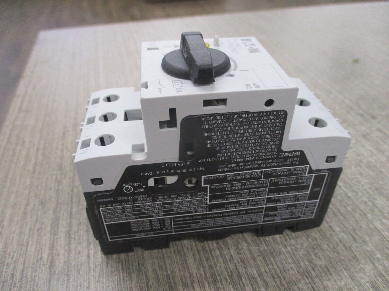 Eaton PKZM0-1 Manual Starter XTPR001BC1NL Trip: 0.63-1.0A New Surplus