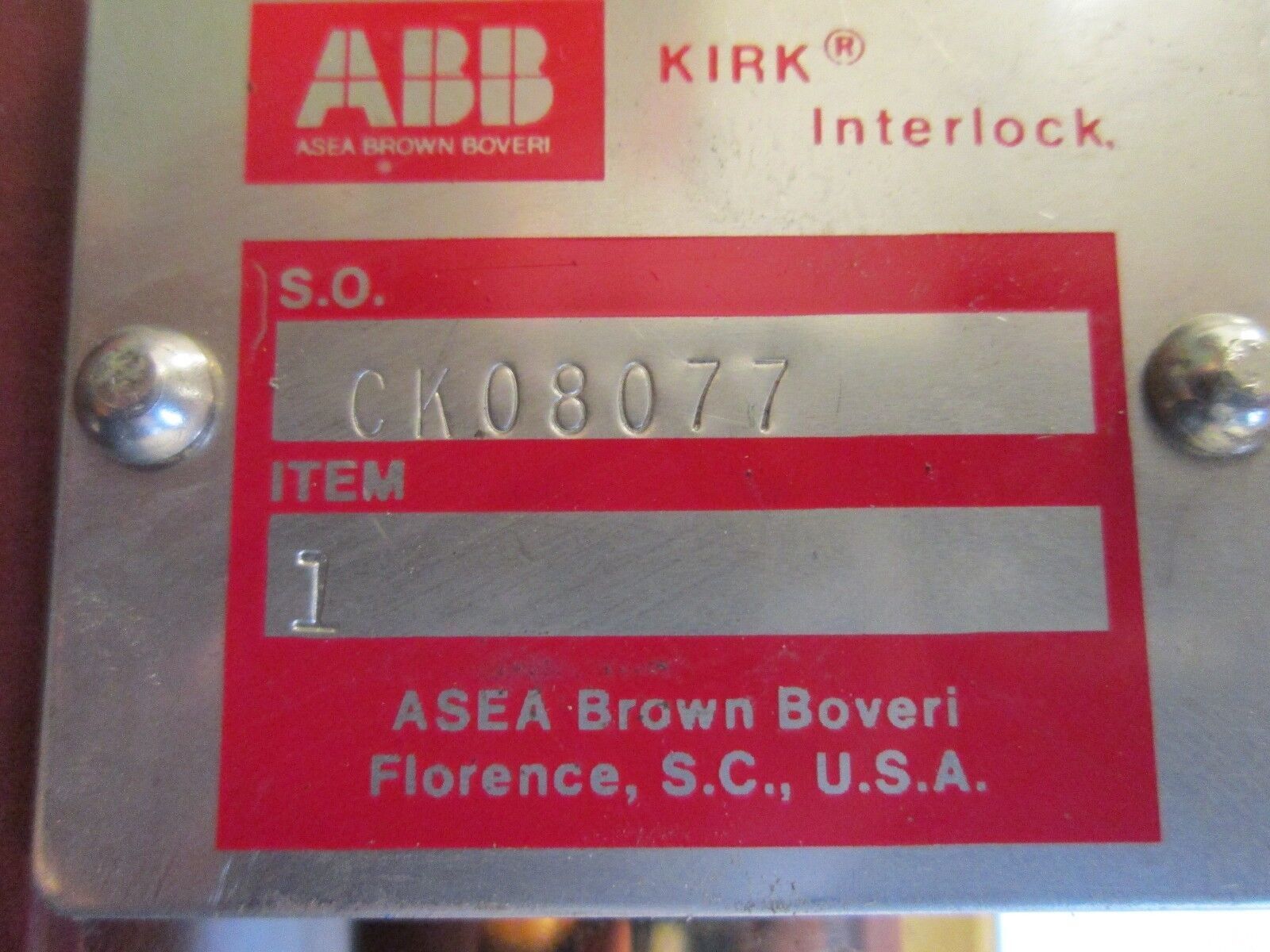 Kirk Interlock CK08077 Stab Length: 3/8" to 1-1/8" Used