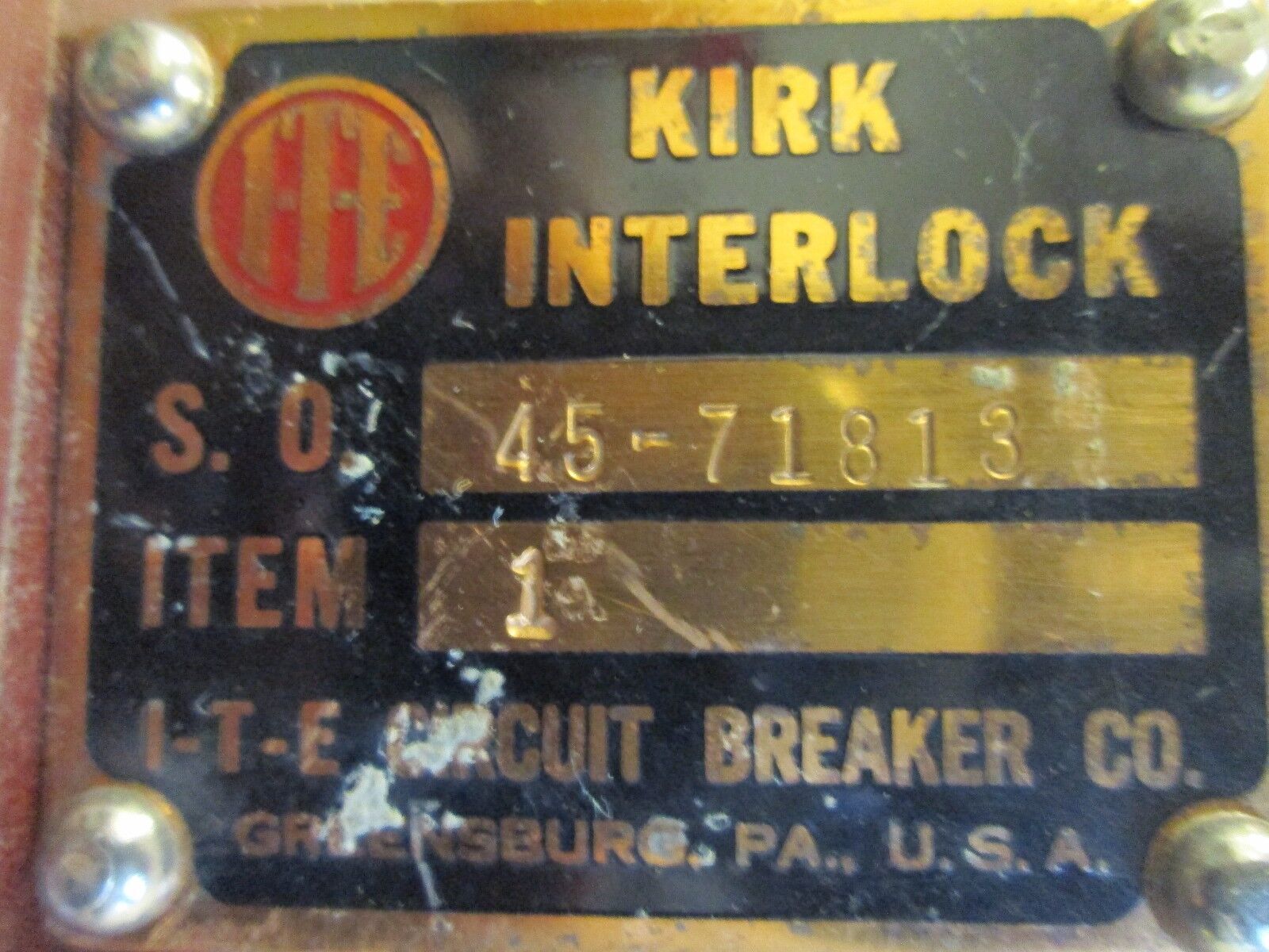 Kirk Interlock 45-71813 Stab Length: 2" to 2-3/4" Used