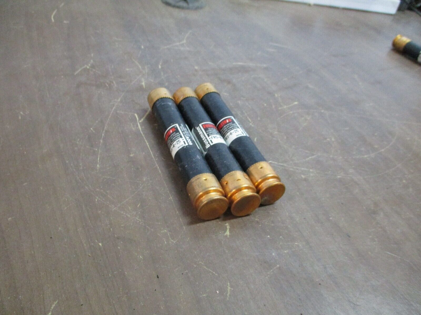 Bussmann Fusetron Fuse FRS-R-25 25A 600V *Lot of 3* Used