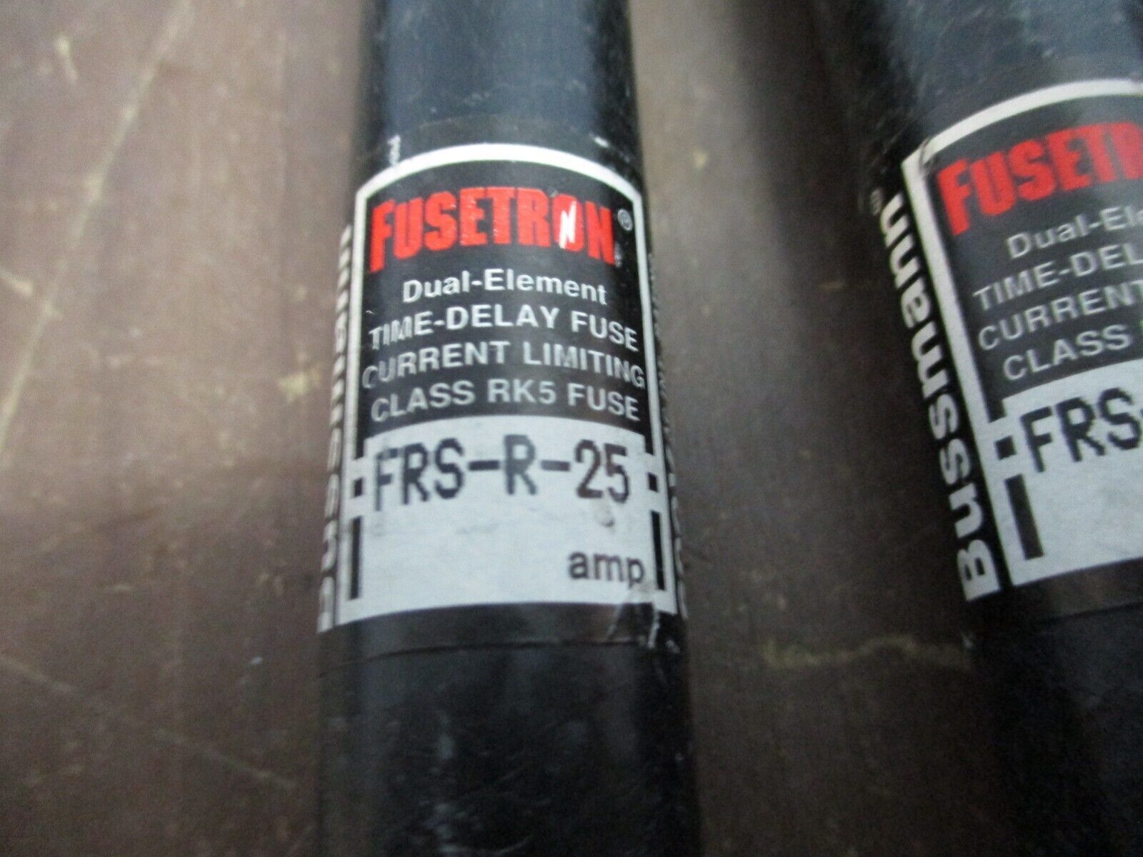 Bussmann Fusetron Fuse FRS-R-25 25A 600V *Lot of 3* Used
