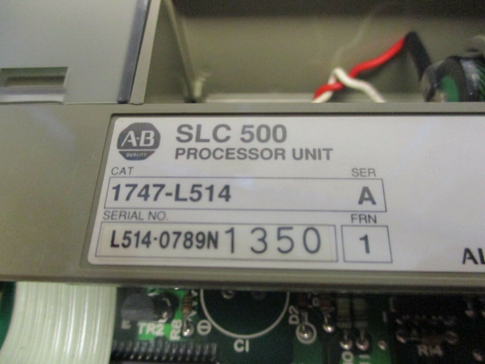 Allen-Bradley SLC 500 Processor Unit 1747-L514 Ser. A FRN: 1 Used