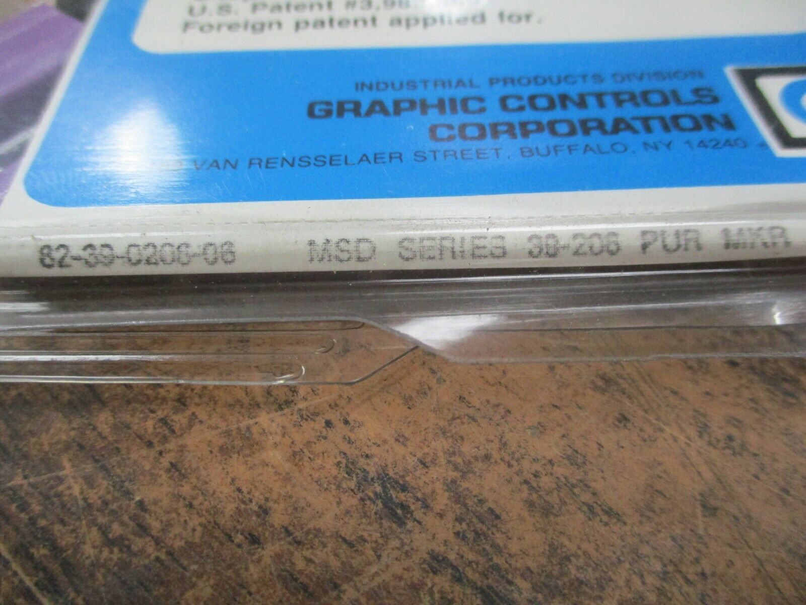 Graphic Controls Series 39 Disposable Snap-on Markers 82-39-0206-06 Purple
