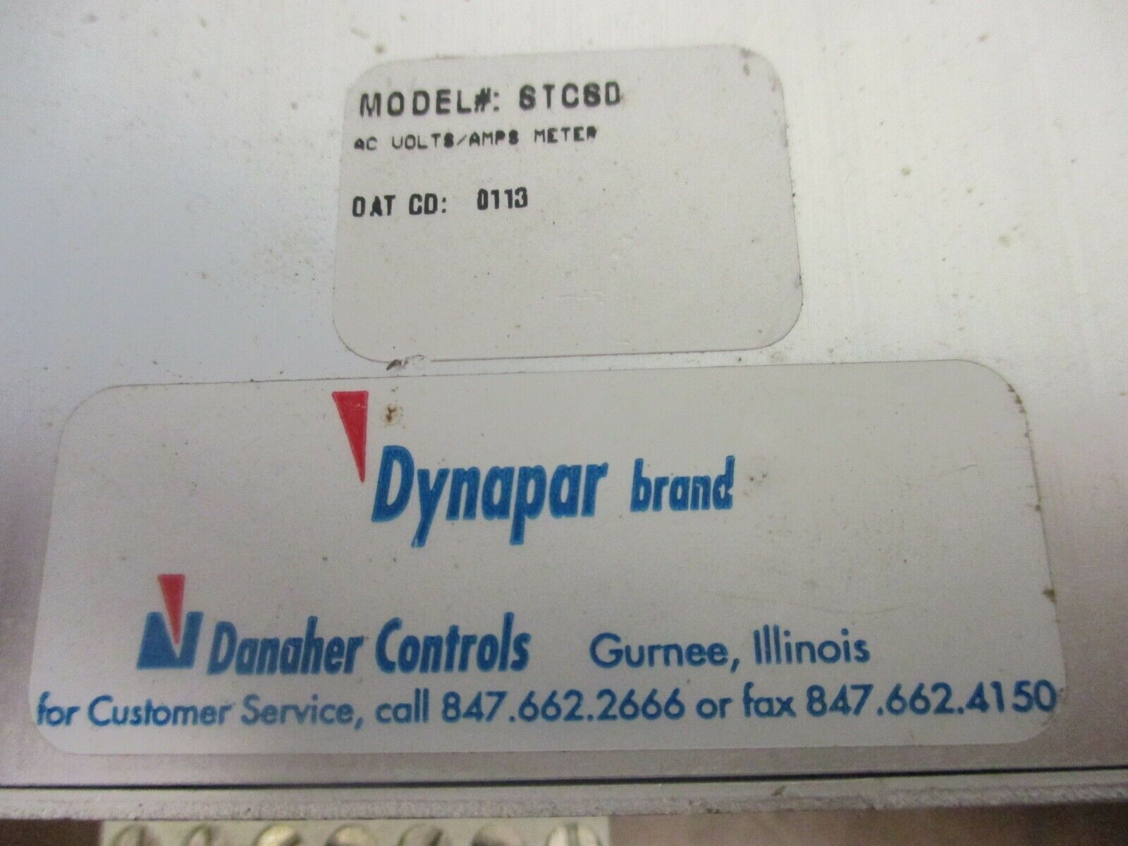 Dynapar AC Volt/Amp Meter STCSD Used
