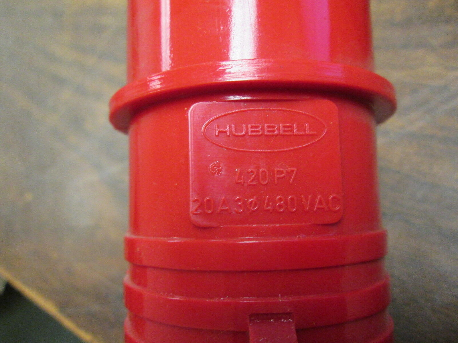 Hubbell Plug 420P7 20A 480V 3Ph 3P 4W New Surplus