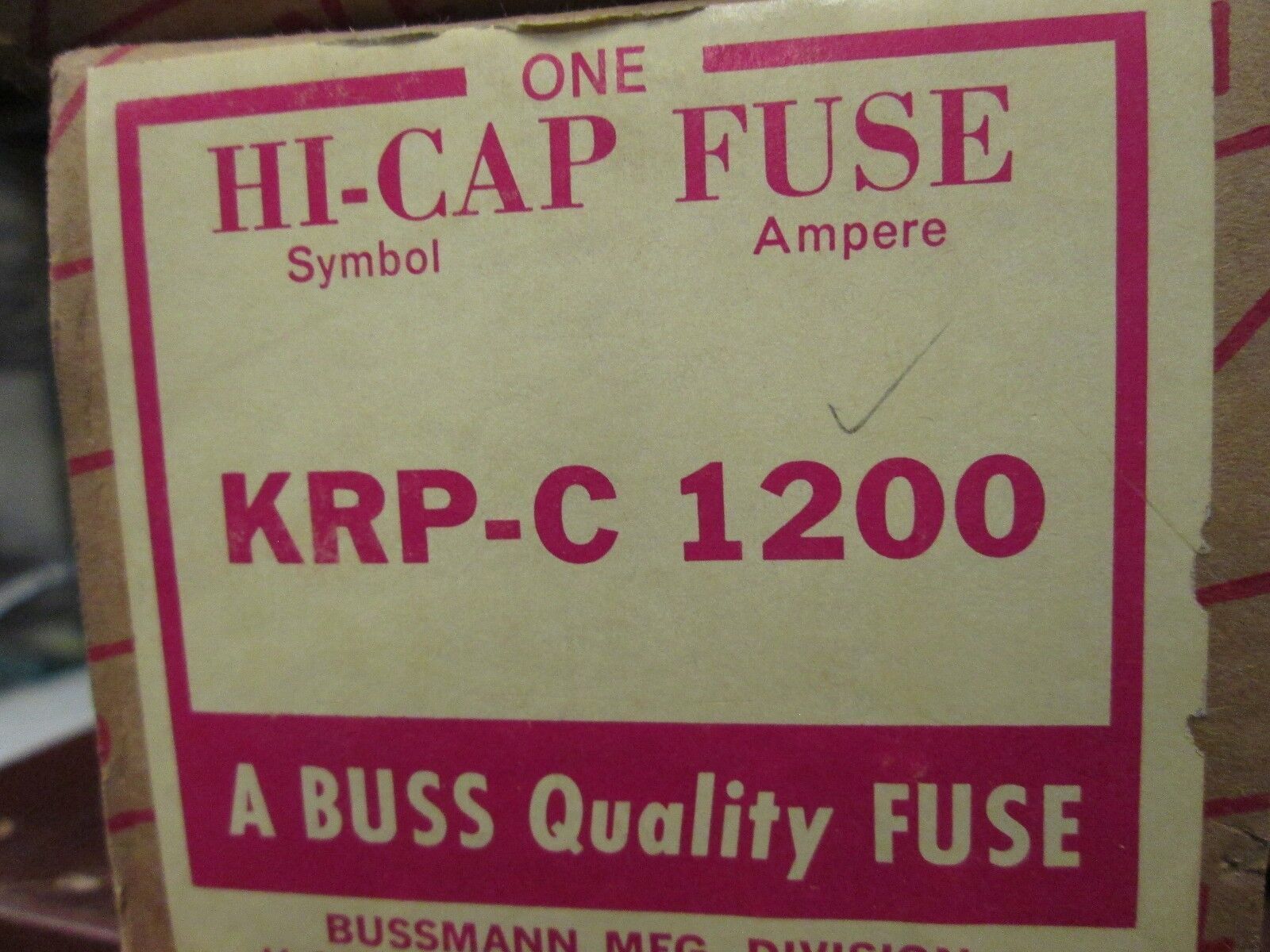 Bussman KRP-C-1200 Fuse 600 Volts 1200 Amp *New Surplus*