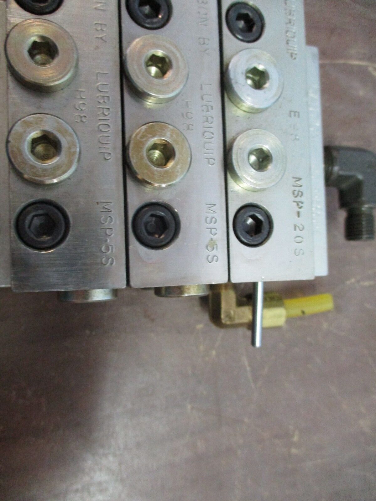 Lubriquip Valve Manifold MSP-20S / MSP-5S / MSP-5S Used