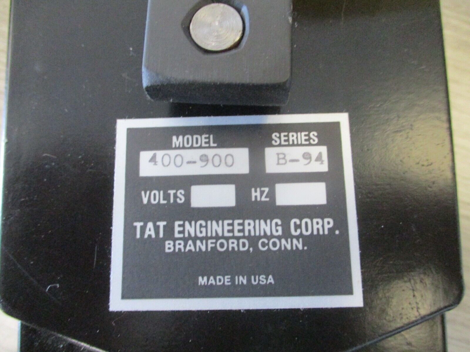 TAT Engineering Series B-94 Hand Pump 400-900 *New Surplus*
