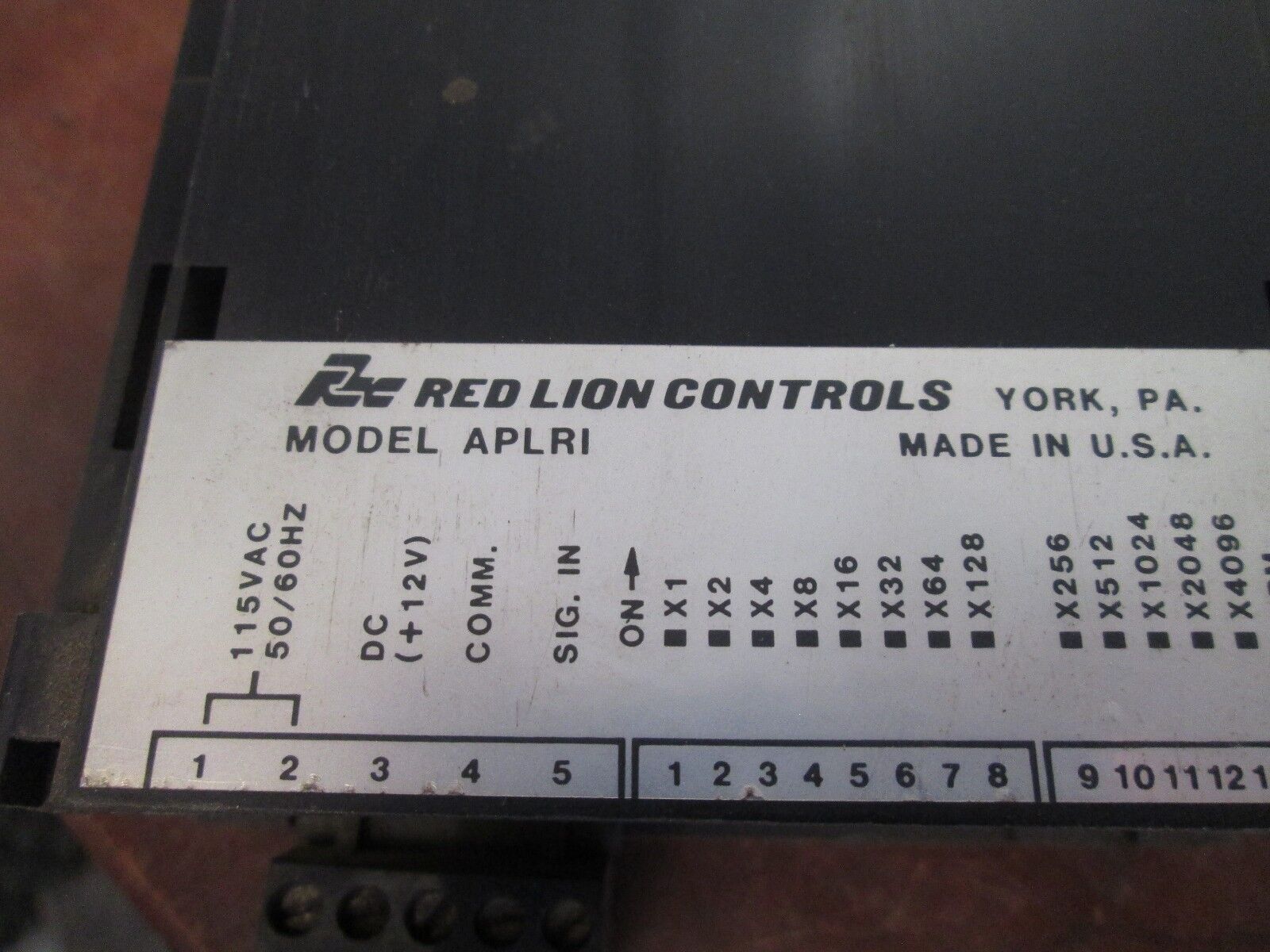 Red Lion Controls Time Interval Rate Counter APLRI 6-Digit Used